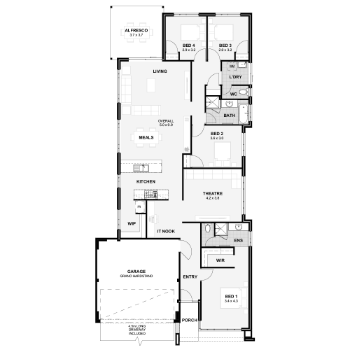 Floorplan for Lot 753 Capricorn Crescent, Bennett Springs